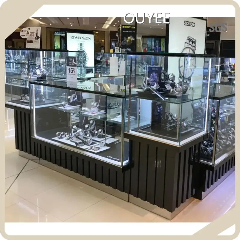 Glass Display Cabinet Showcase for Jewelry Shop Counter Vitrine 1
