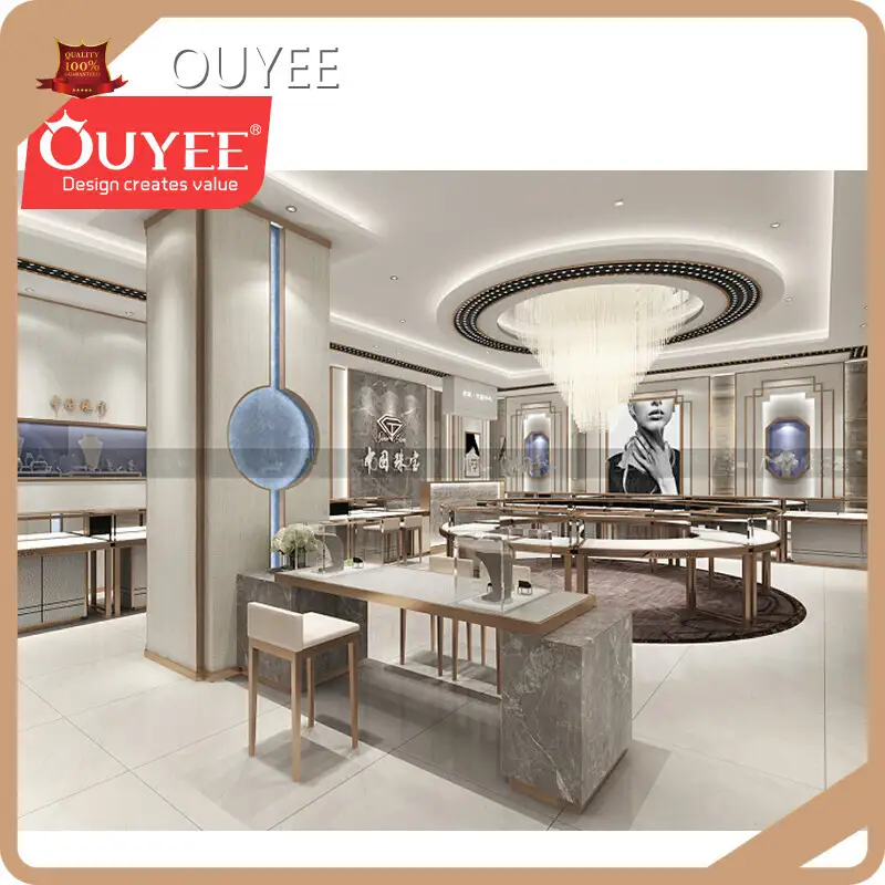 Jewelry Shop Counter Glass Display Showcase for Jewelry Stores 1