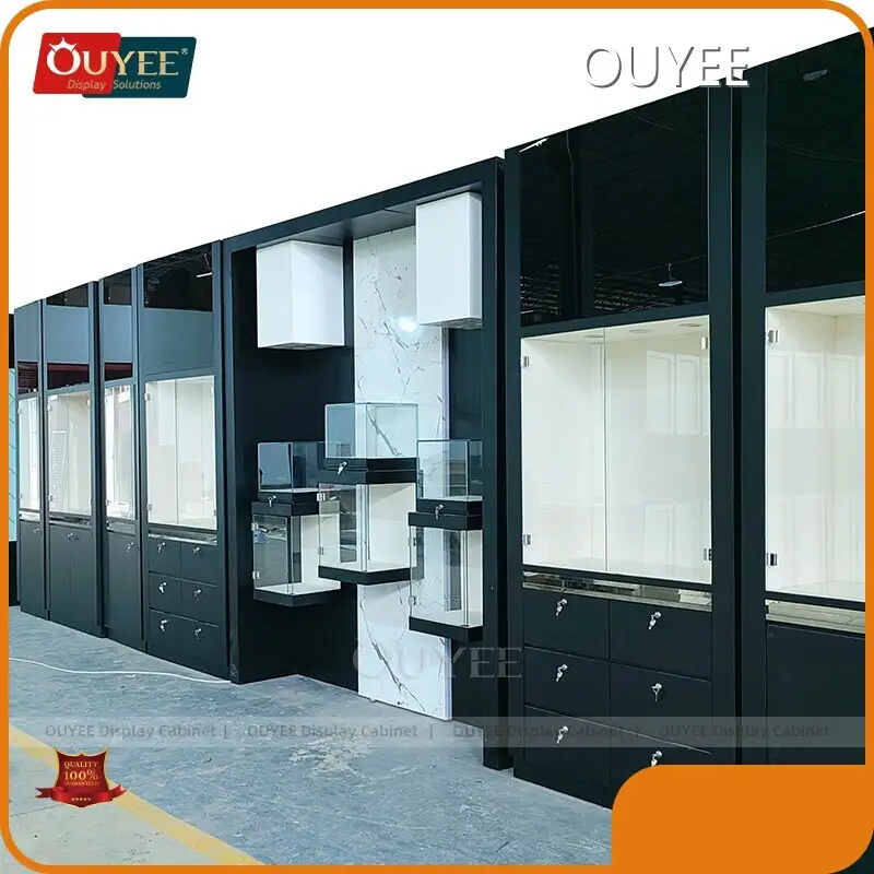 Jewelry Display Showcase Wall Vitrine Fixture for Jewellers 1