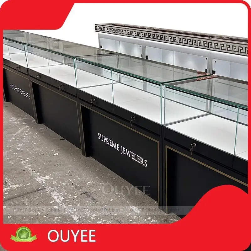 Gold Jewelry Shop Glass Counter Display Cabinet for Watches & Jewelry 1