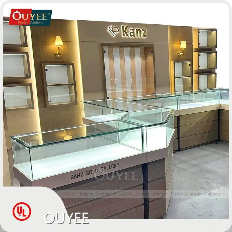 Jewellery Showroom Design - Wooden Display Cabinets & Jewellery Cases 1
