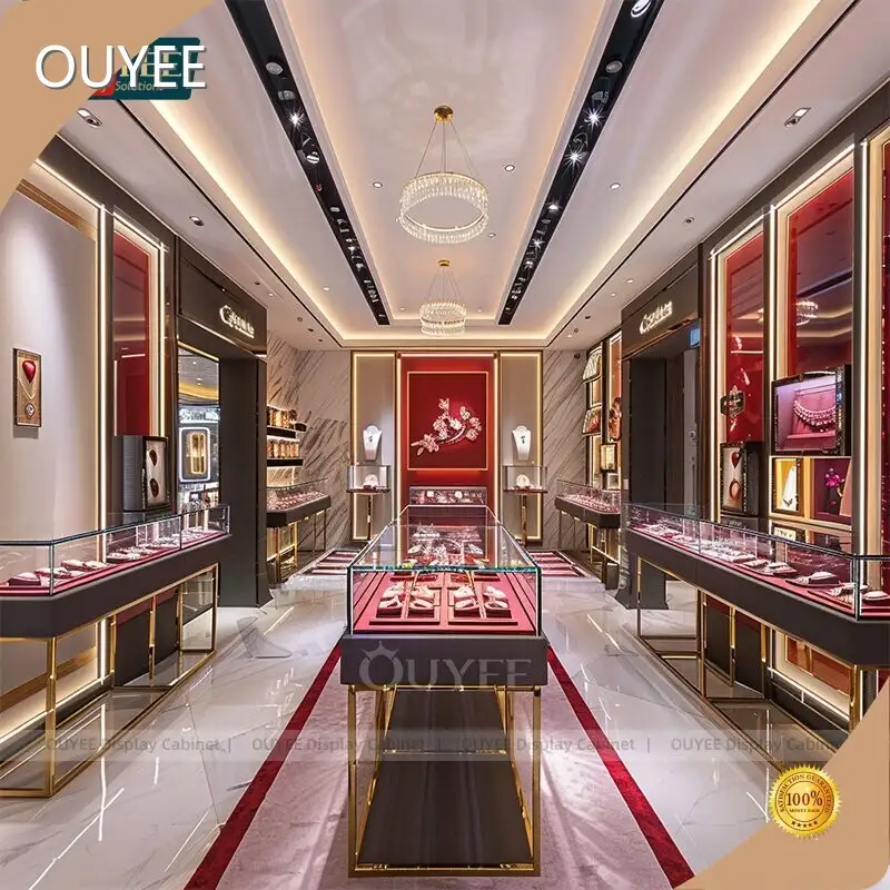 Jewelry Glass Showcase Display Cabinet Counter for Watch Shop 1