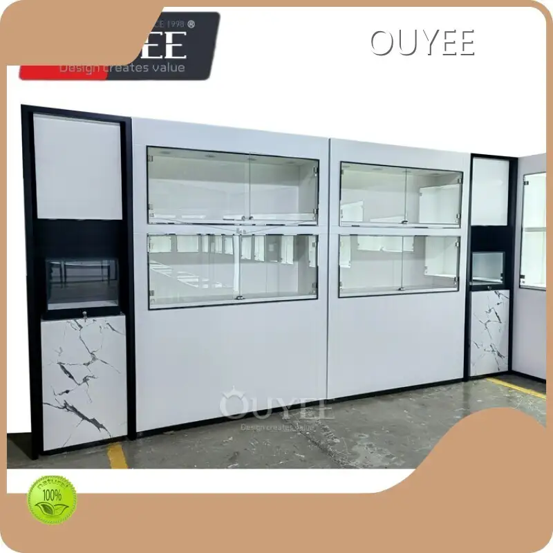 Wall Jewelry Shop Furniture Glass & Marble Display Showcase Retail 1