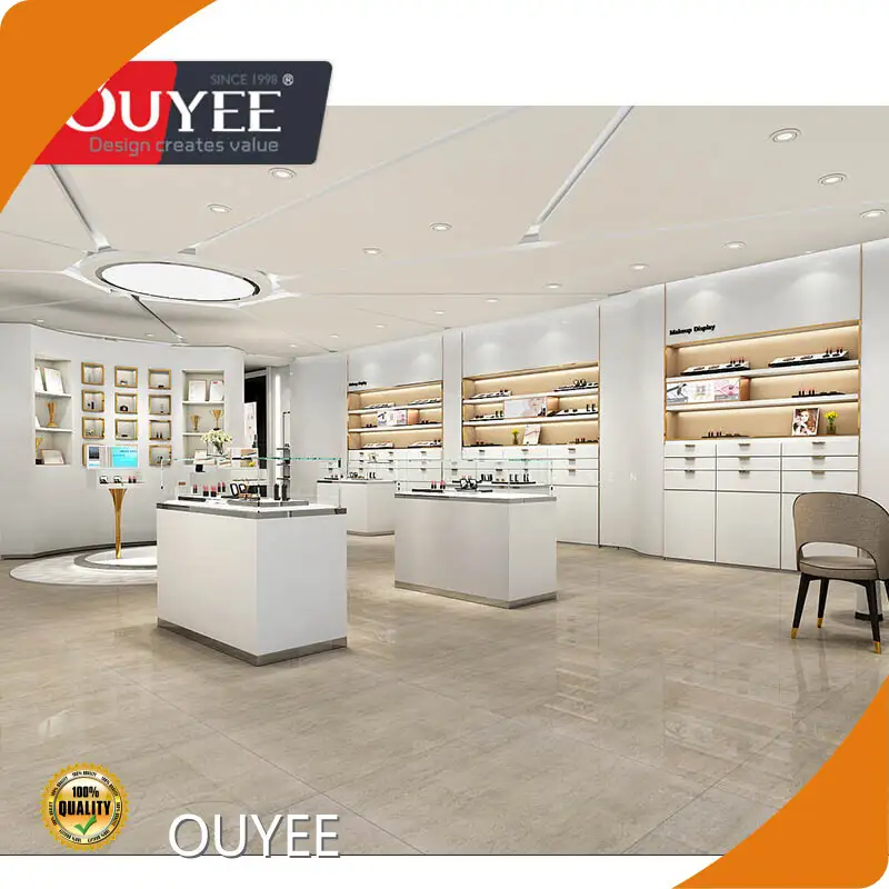 Shopping Mall Perfume Store Display Shelf with Custom Showcase Cabinet 1