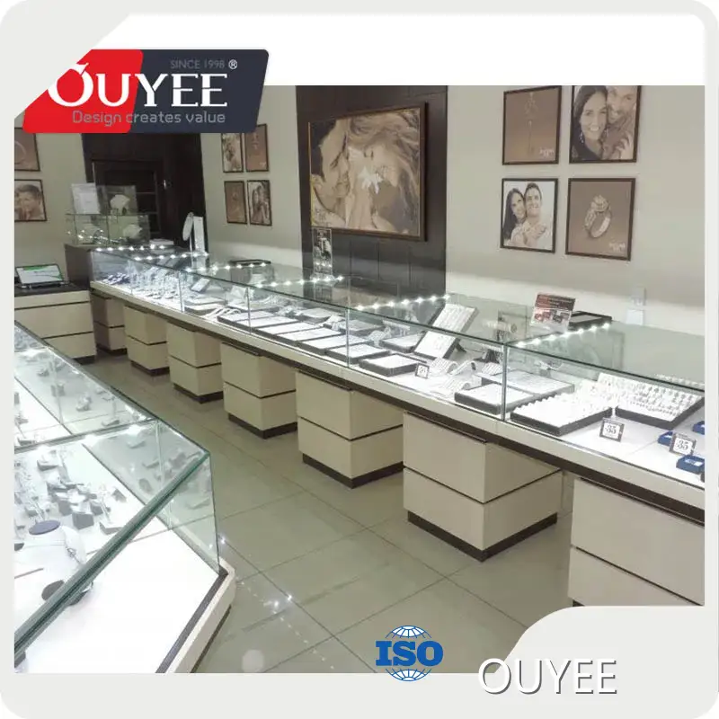 Glass Display Showcase Cabinet with Jewellery Vitrine for Jewelry Shop 1