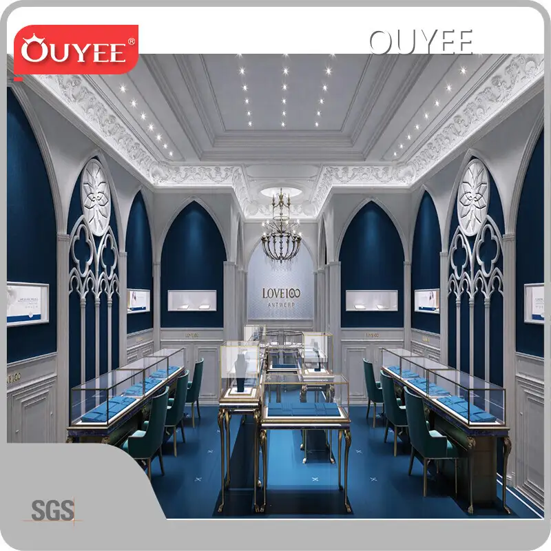 Custom Jewelry Showcase & Display Cabinet with 3D Design 1