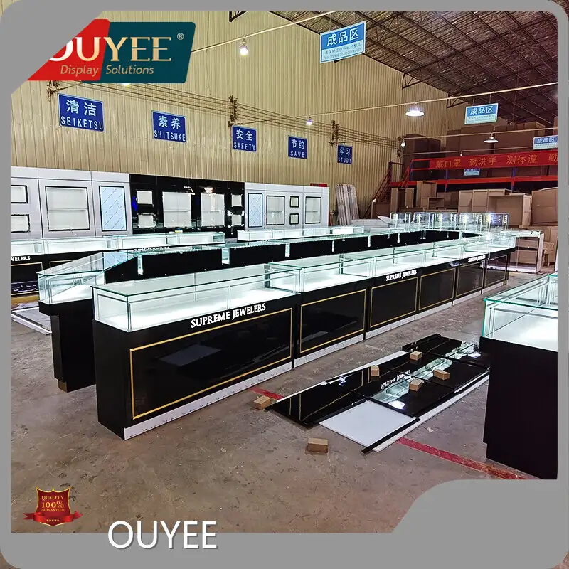 Glass Vitrine Jewelry Display Cabinet Shop Counter Showcase Rack 1