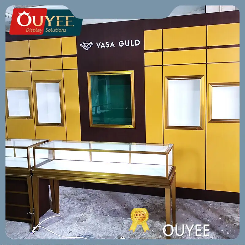 Custom Jewellery Showroom Glass Counter Display - Diamond Showcase 1