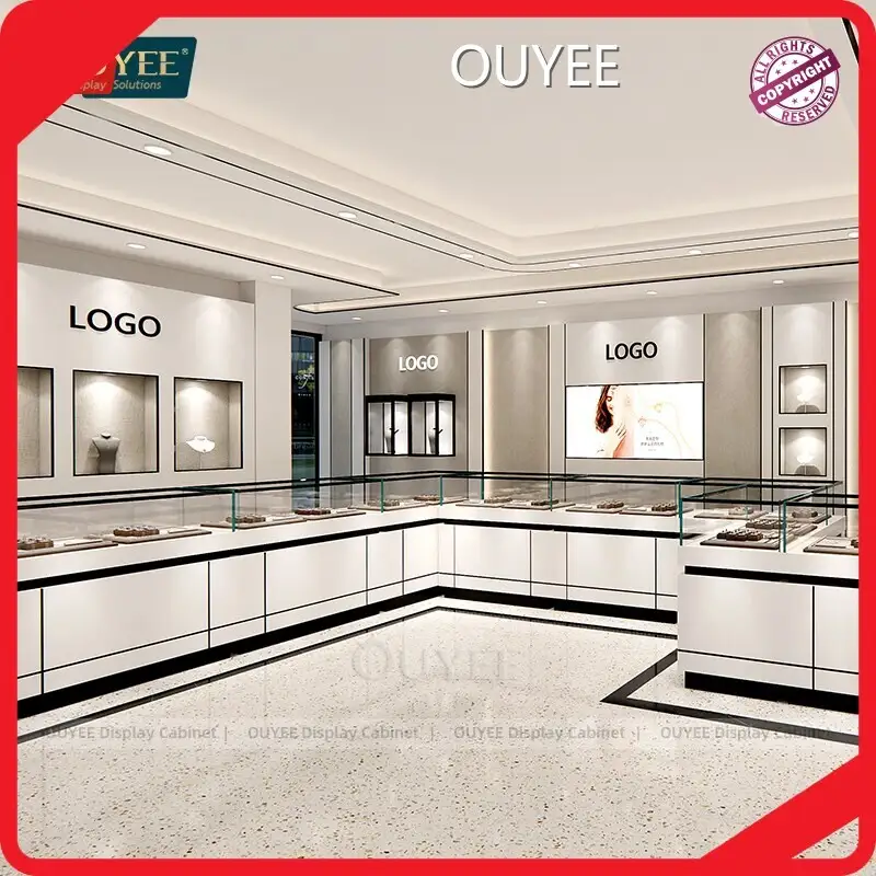 Custom Jewelry Shop Showroom Display Cabinets & Watch Counter Showcase 1