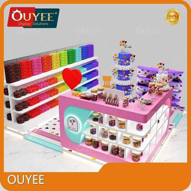 Chocolate Display Shelf & Sweet Shop Counter Kiosk Display Furniture 1