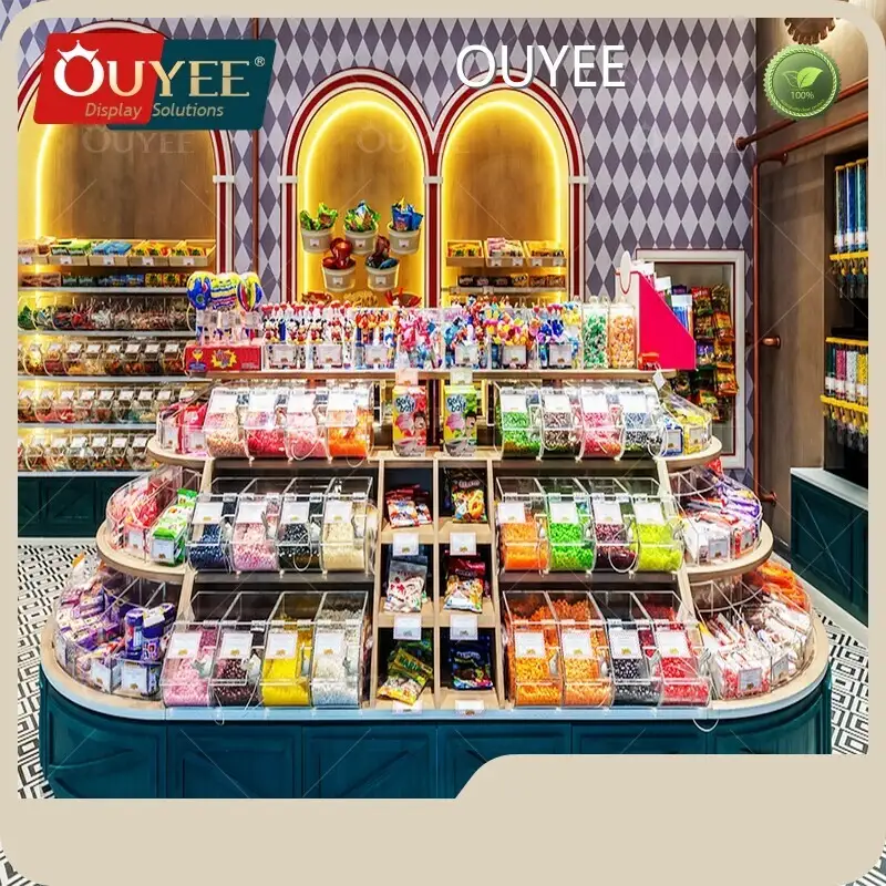 Custom Candy Display Showcase Furniture Rack for Confectionery Shops 1