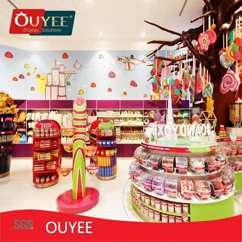Custom Shopping Mall Display Counter & Showcase for Candy Shops 1