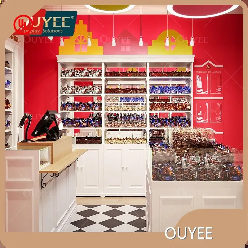 Candy Kiosk Display Stand for Mall & Shop - Colorful Sweets 1