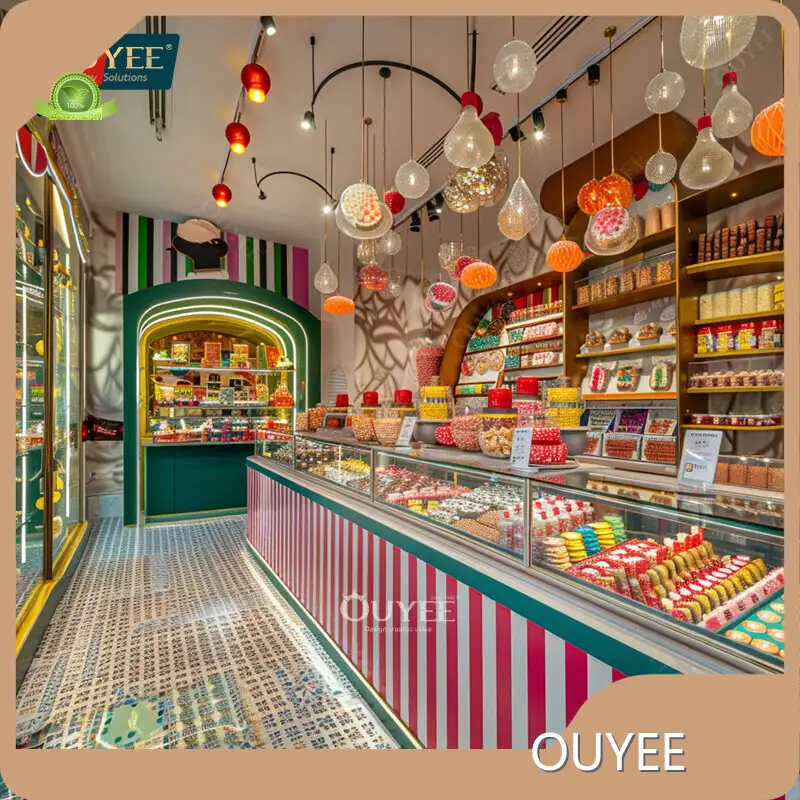 Nut Shop Wooden & Glass Display Racks for Cookies and Sweets 1