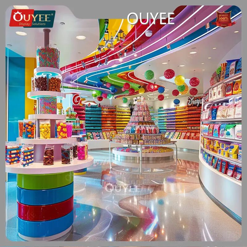 Candy and Snack Display Showcase with Candy Dispenser Box 1