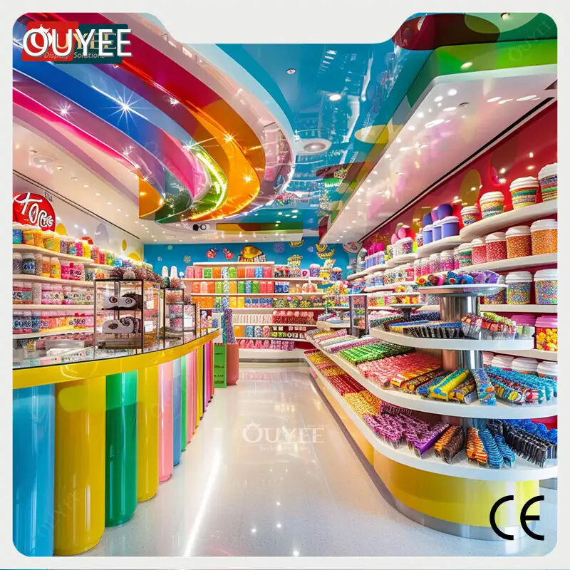 Manufacturer Candy Display Counters & Shelves for Chocolate Shops 1
