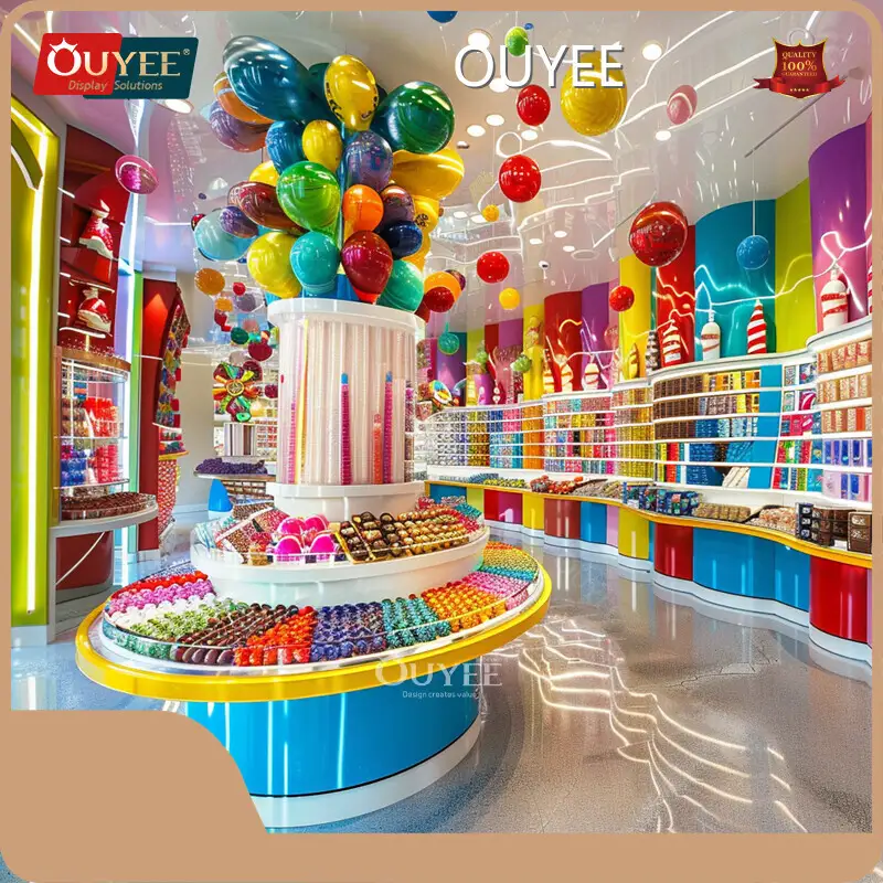 Wooden Snack & Candy Display Counter for Children Shop Display Stand 1