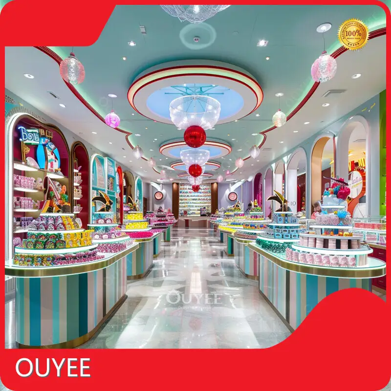 Sweet Shop Display Fixtures: Chocolate Glass Counter & Cake Table 1