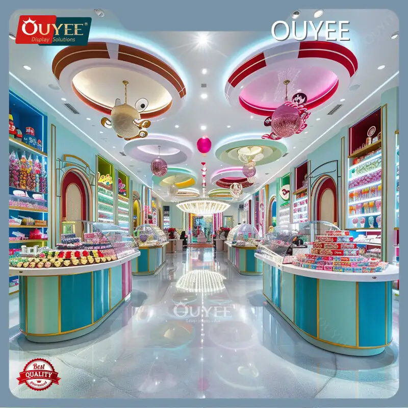 Factory Wholesale Pink Candy Shop Giant Chocolate Cookies Display 1