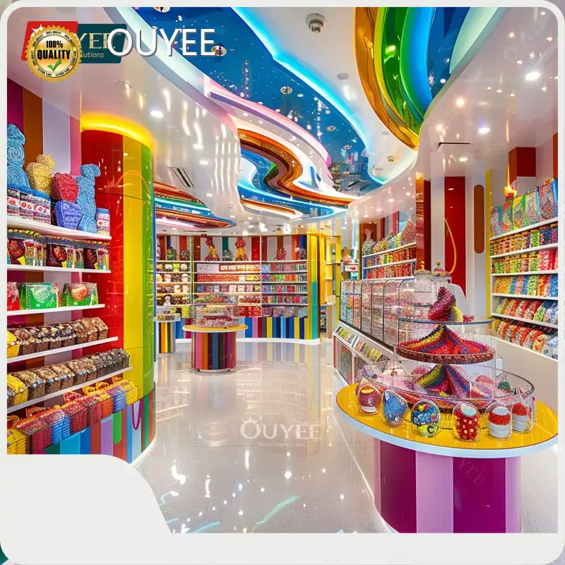 Customized Wooden Candy Counter Display Rack & Shelves for Retail 1