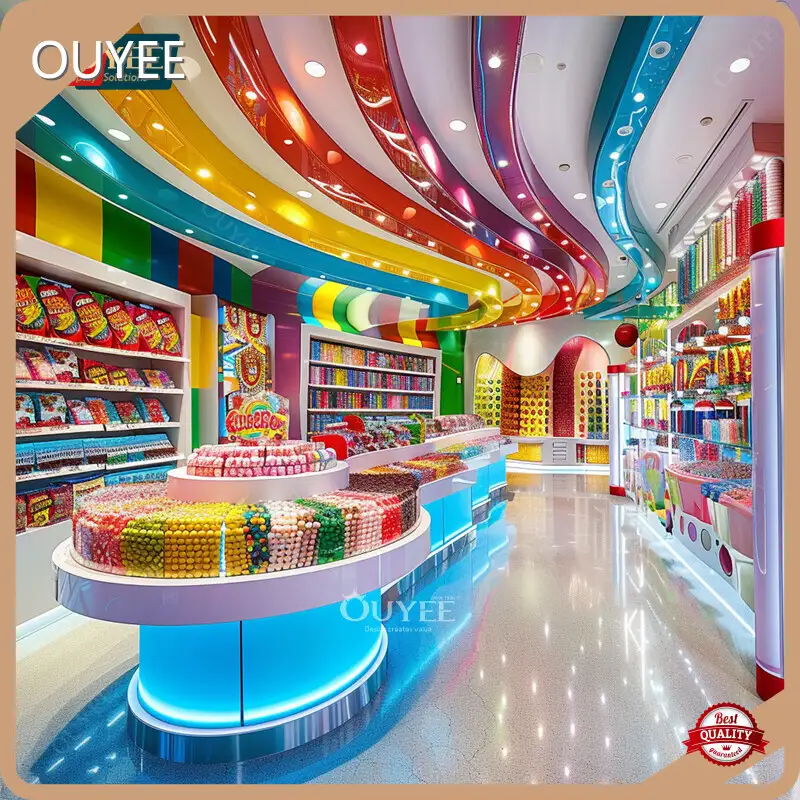 Customized Candy Shop Display Counter & Cabinet for Candy Store 1