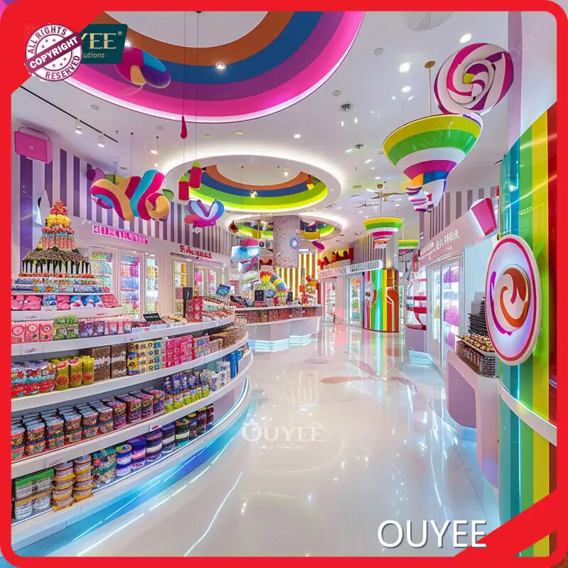 Wooden Chocolate Display Rack for Candy Shop Counter 1