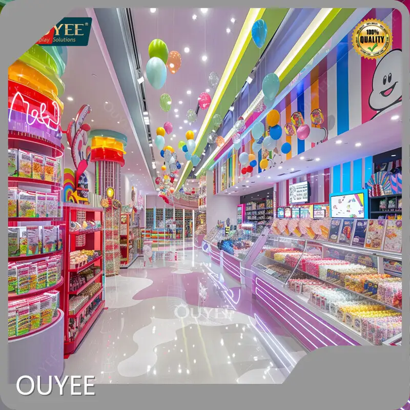 Chocolate Shop Candy & Lollipop Display Counter Showcase 1