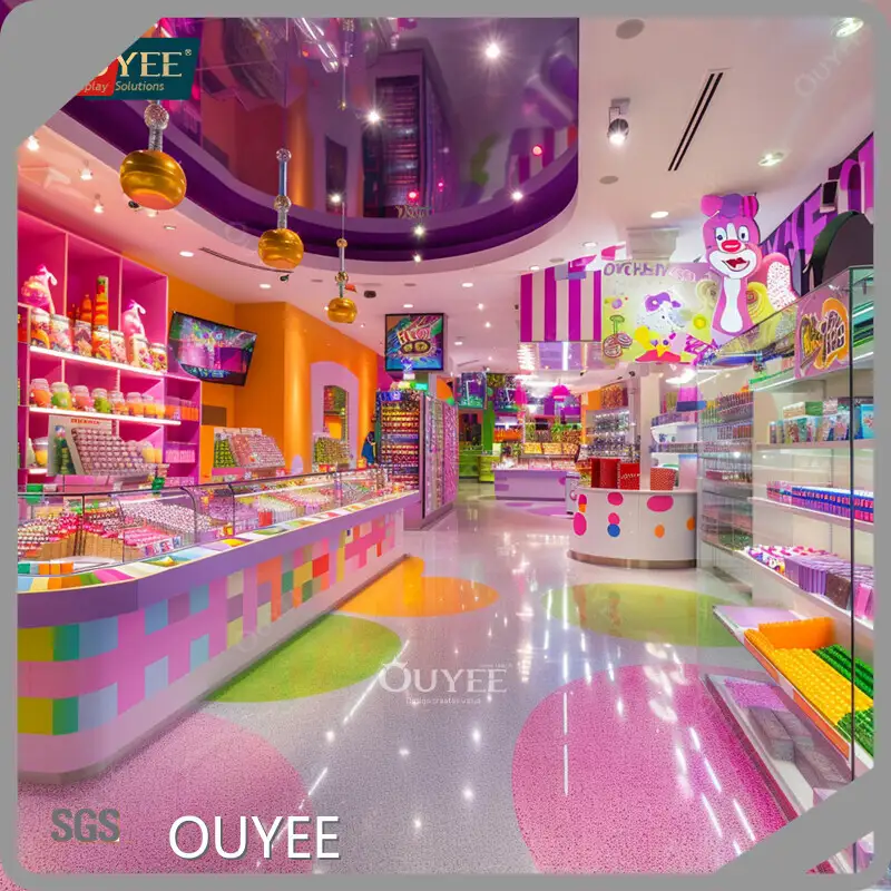 Rotating Candy Display Rack Chocolate Showcase Sweet Shop Counter 1