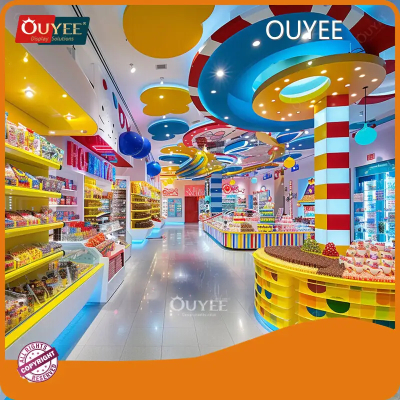 Glass Chocolate Showcase Display Rack Vitrine for Candy Shop 1