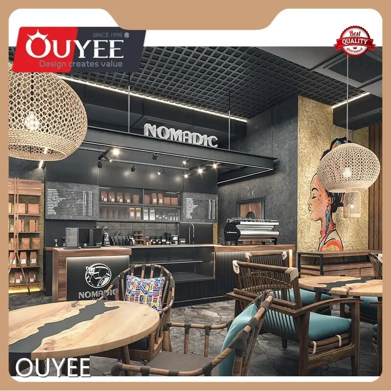 Factory Custom Cafe Bar Counter & Booth for Cafe and Restaurant 1