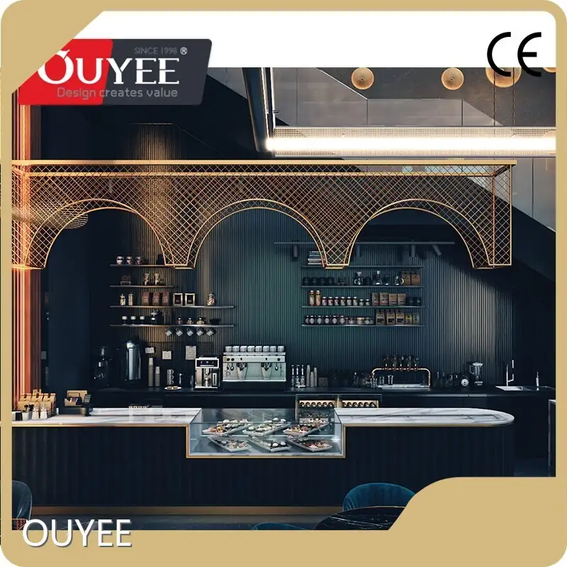 Commercial Coffee Shop Corner Counter for Cafe and Restaurant 1