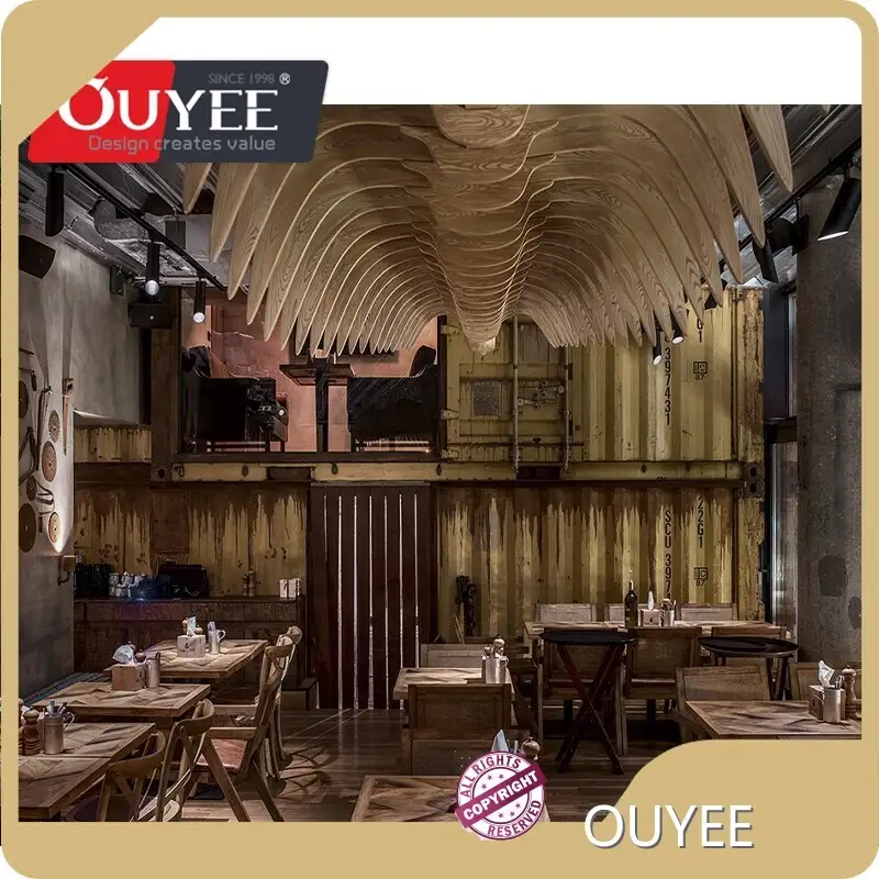 Portable Wood Cabinets Coffee Bar Counters for Coffee Shops 1