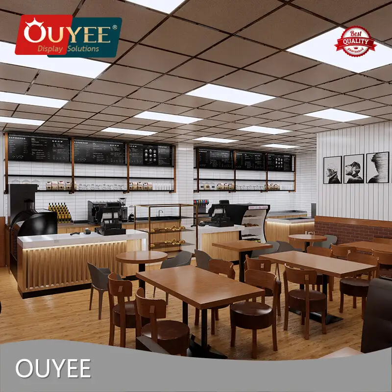 Commercial Coffee Shop Furniture & Cafe Bar Counter Fixtures 1
