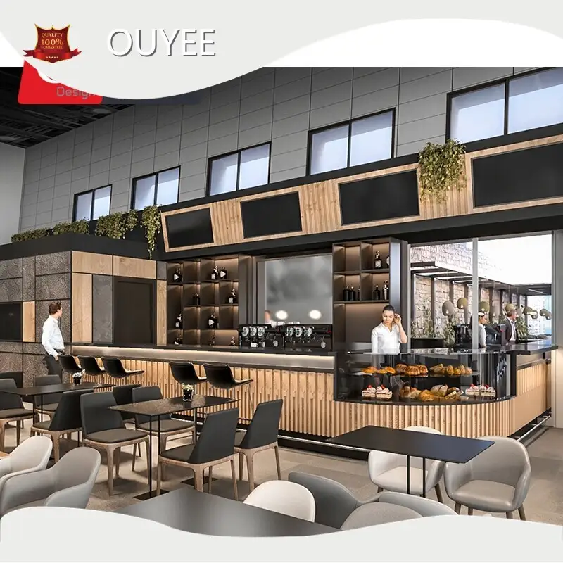 Coffee Shop Counter & Display Cabinet - Cafe/Kiosk Furniture 1