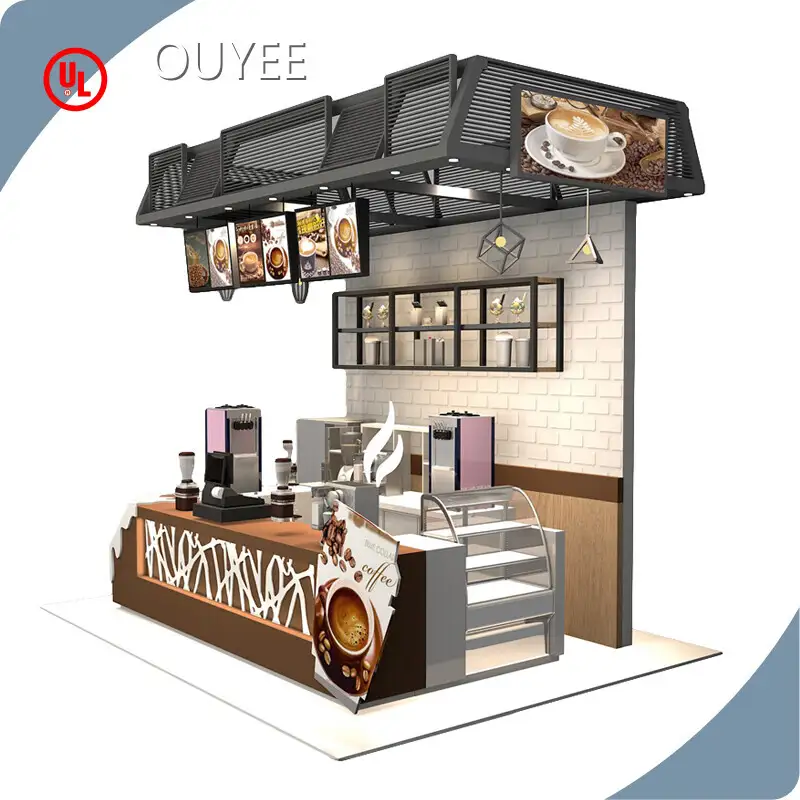 Customized Commercial Store Furniture: Coffee Shop Counter Design 1