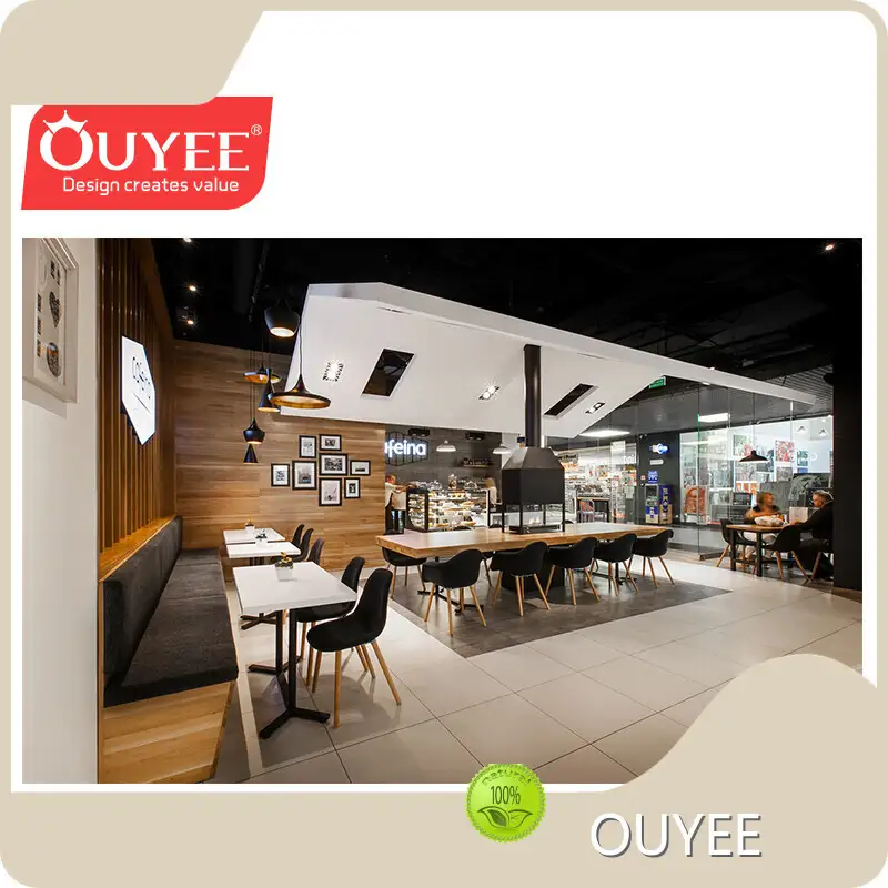 Custom Wooden Bar Counter for Coffee Shop Interior Furniture 1