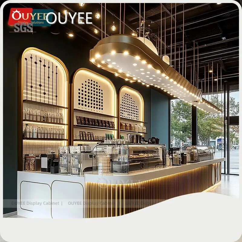 Commercial Coffee Shop Counter for Interior Design - For Sale 1