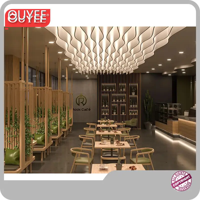 Coffee Shop Counter & Bubble Tea Station Cafe Furniture Coffee Table 1