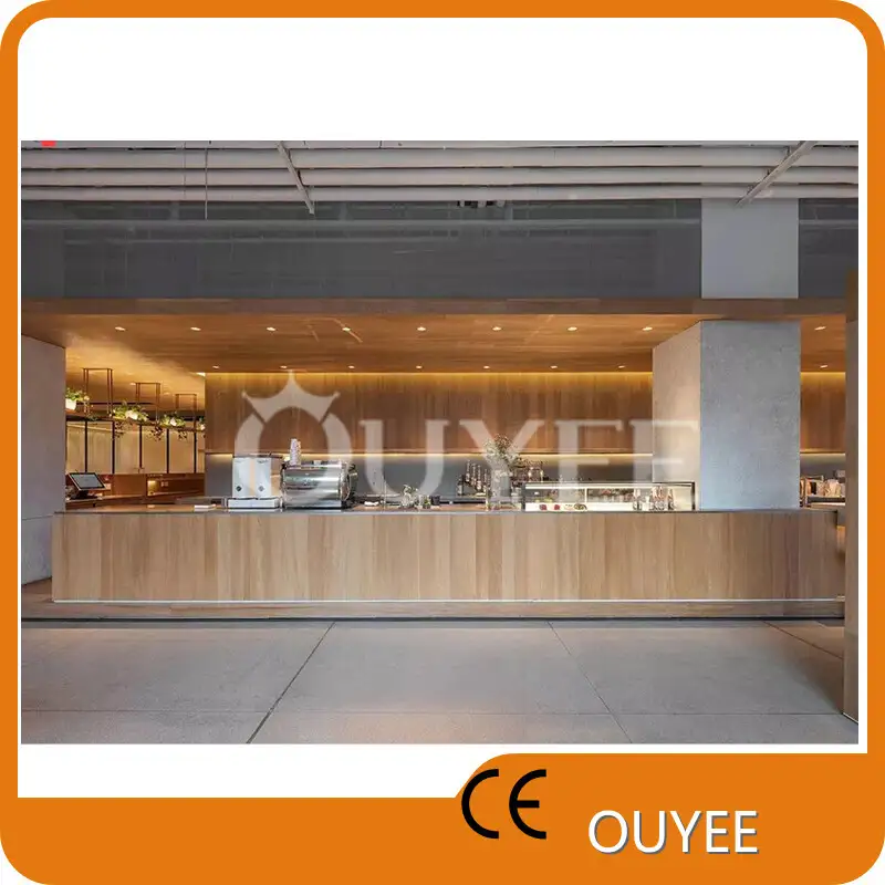 Shop Display Furniture Café Chairs & Coffee Bar Counter with Table Set 1