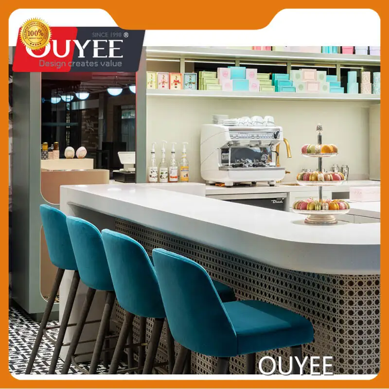 Milk Tea Bubble Tea Shop Interior with Bar Counter & Display 1