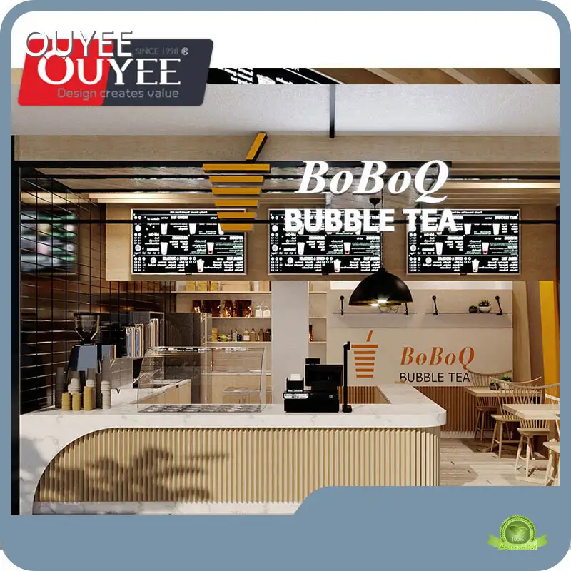 Standing Display Bar Cabinet Counter for Restaurant & Bubble Tea Shop 1