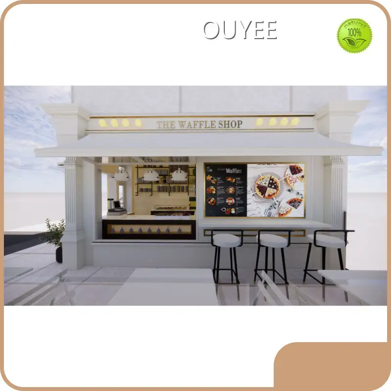 Custom Solid Wood Coffee Shop Bar Counter - OEM Cafe Counter 1