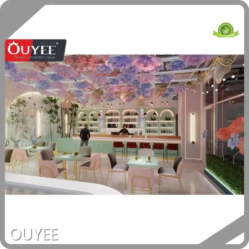 3D Coffee Shop & Restaurant Interior Design Counters, Tables, Chairs 1