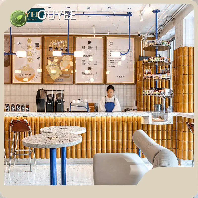 Wooden Display Cabinet for Cake & Coffee Shop Cafe Counter Fixtures 1