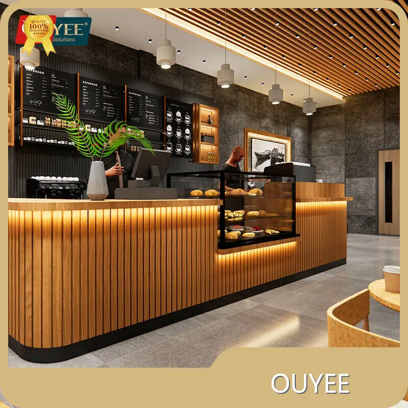 3D Design Service: Custom Bubble Tea Display & Coffee Shop Counters 1