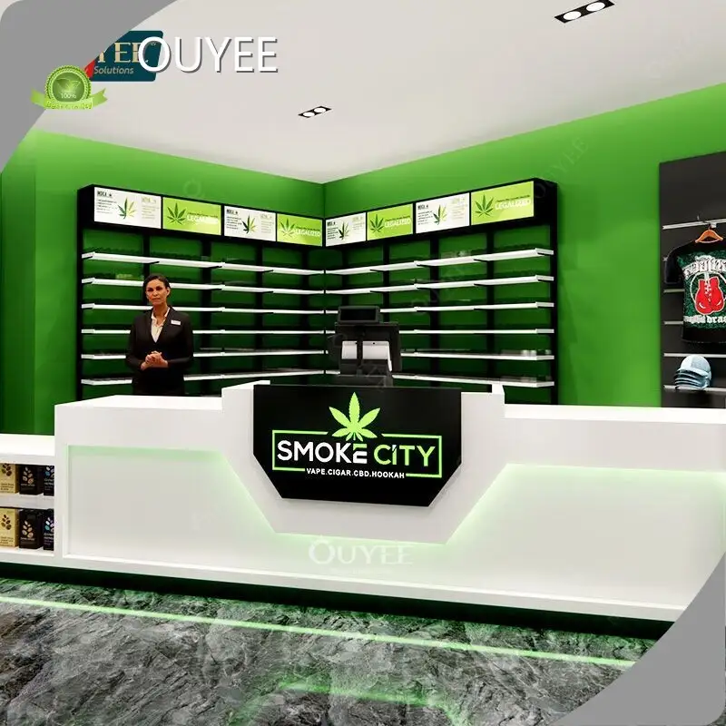 Glass Cigarette, Cigar & Hookah Shop Display Showcase with LED 1