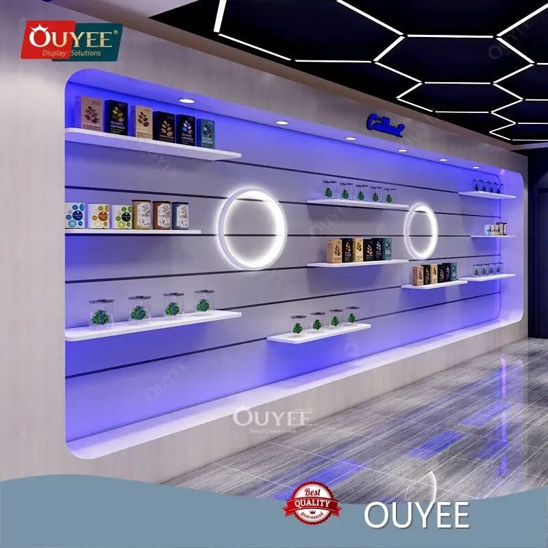 Tobacco & Cigarette Retail Display Cabinet with Glass Shelves 1