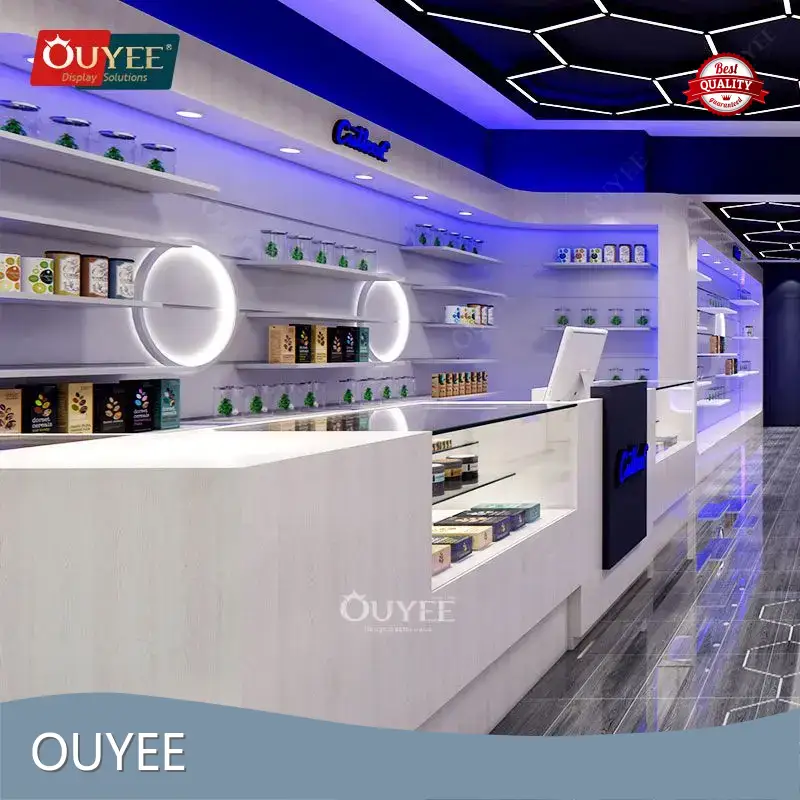 Glass Hookah, Shisha & Cigar Countertop Display Cabinet 1