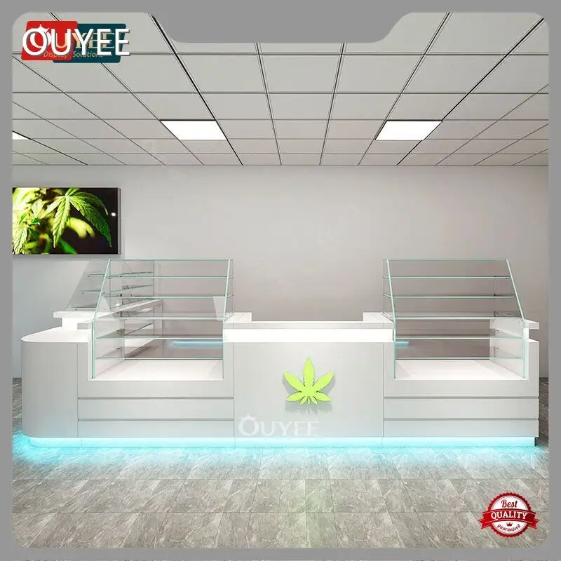 Glass Cigarette Display Cabinet with LED for Tobacco Smoke Shop 1