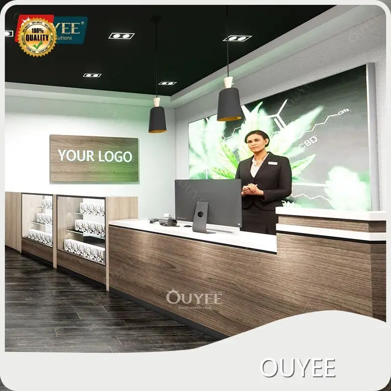 Tobacco Shop Glass Display Cabinet & Lighter Counter for Dispensary 1